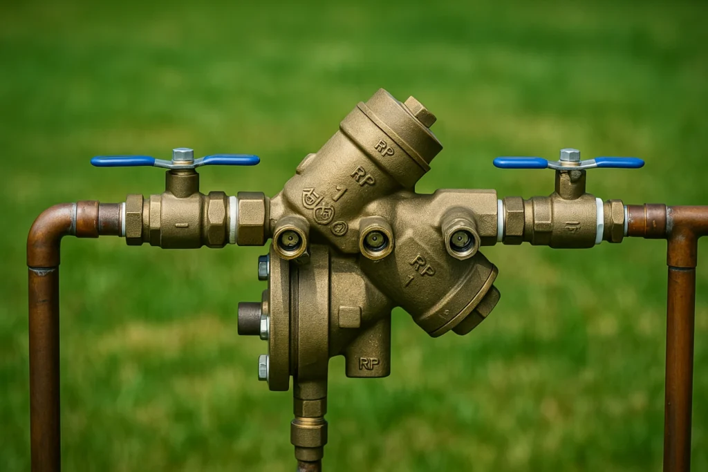 Irrigation backflow device