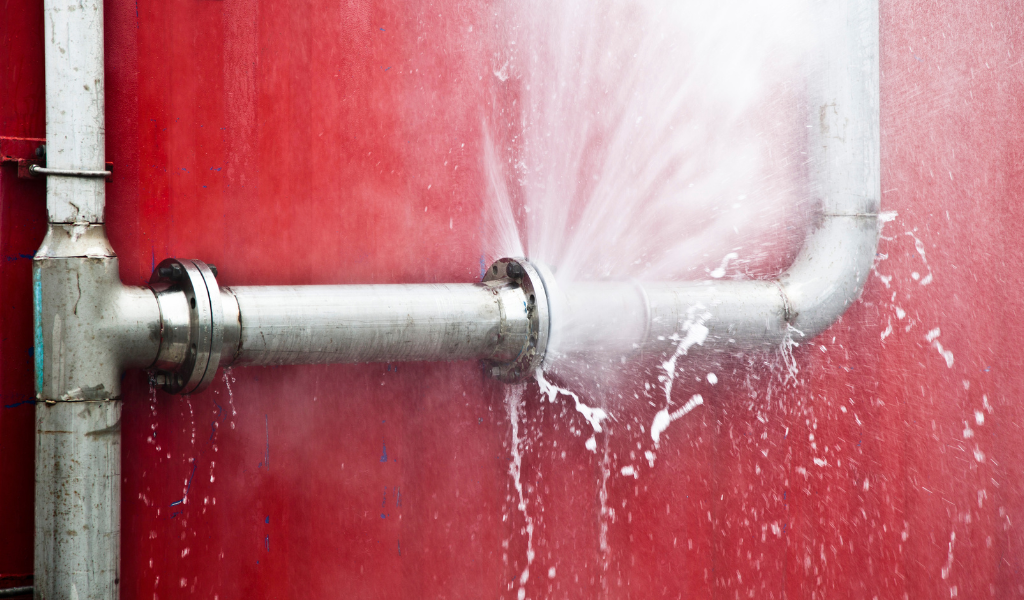 Emergency pipe burst