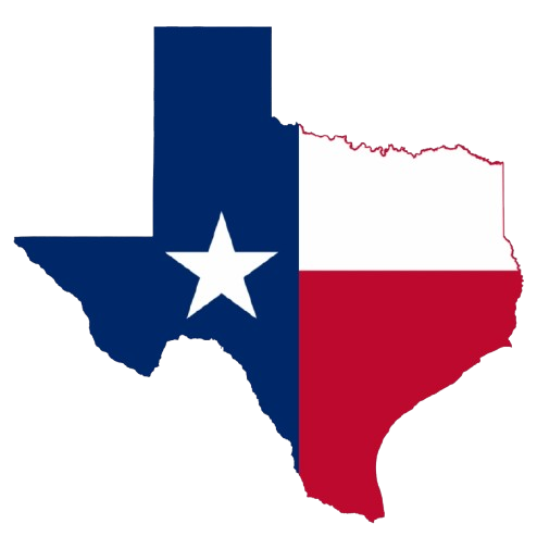 Texas cities map showing service area